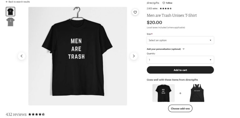 become herman men are trash shirt product