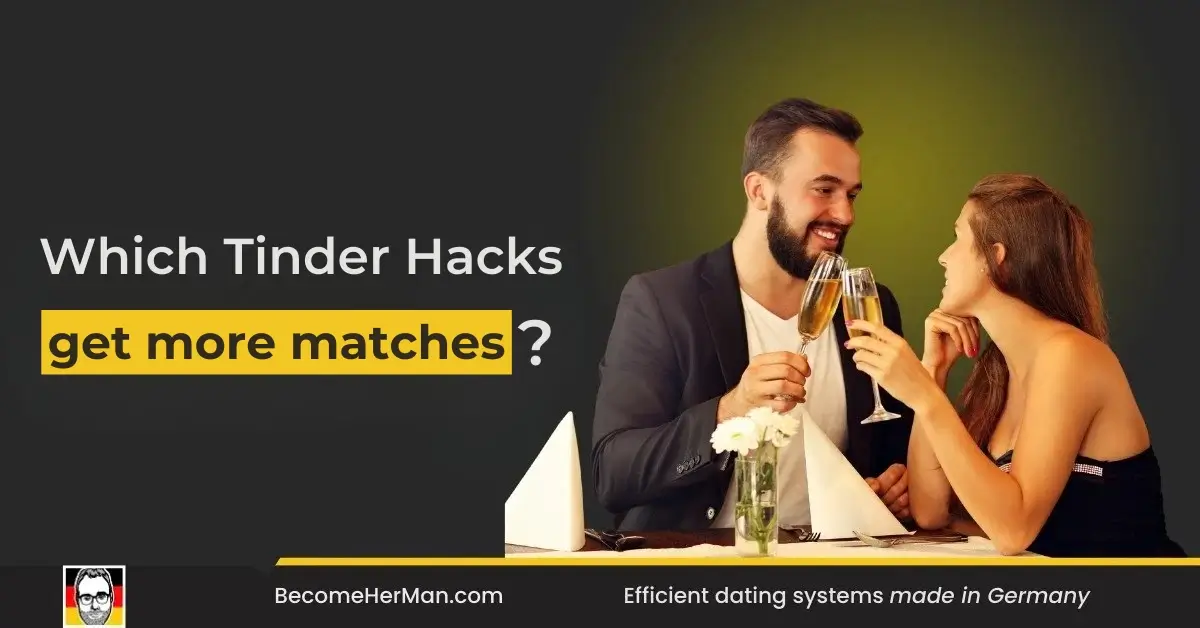 Man on a date thanks to Tinder Hacks.