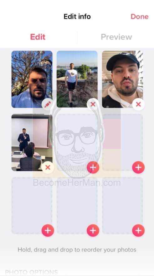 Tinder hacks to change your profile pictures