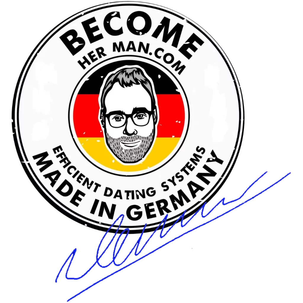 become her man logo stamp 1